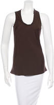 Thumbnail for your product : Brunello Cucinelli Silk Paneled Top