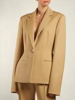 Thumbnail for your product : The Row Francene Single Breasted Stretch Wool Blazer - Womens - Tan