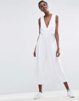 ASOS Jumpsuit With Origami Detail And Culotte Leg