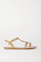 Thumbnail for your product : Valentino Garavani Rockstud Glittered Rubber Sandals