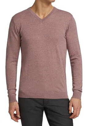 Herren Langarm Pullover Sweater Slim Fit V-Ausschnitt Strickshirt Sweatshirt FL