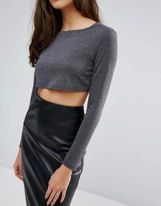 Love Long Sleeve Cropped Top