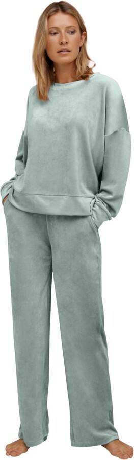 Ellos Women's Boxy Velour Lounge Sweatshirt