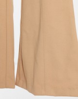 Thumbnail for your product : Monki Fiona flared trouser in beige