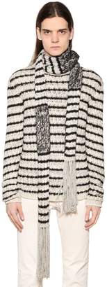 John Varvatos Stripe Knit Scarf