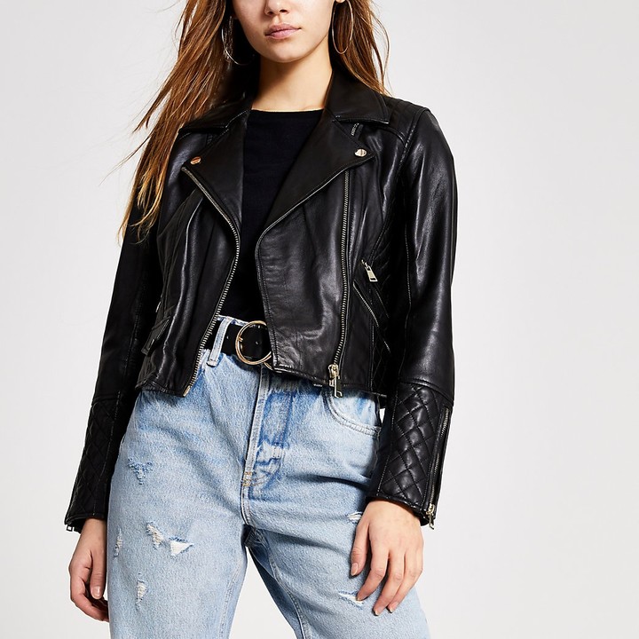River Island Petite Leather Jacket Online Sale, UP TO 52% OFF