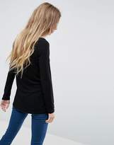 Thumbnail for your product : ASOS Top With Square Neck And Long Sleeve
