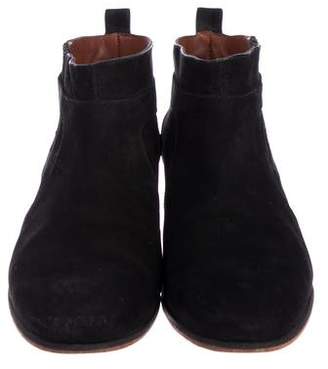 Rachel Comey Suede Round-Toe Ankle Boots