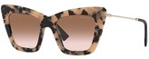 Thumbnail for your product : Miu Miu Combined Contrast Cat Eye