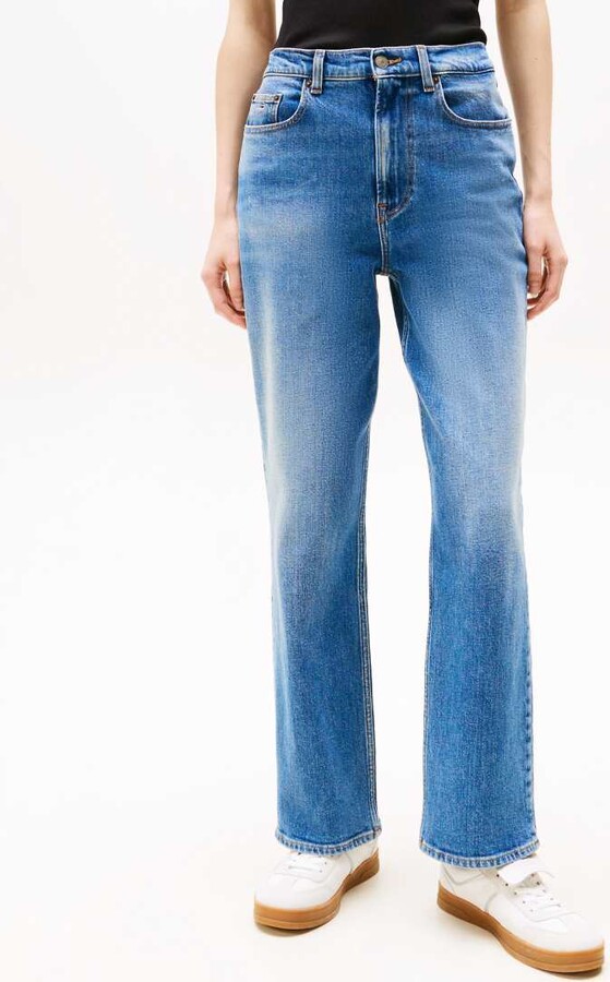 Tommy Jeans Layla slim straight jeans in mid wash
