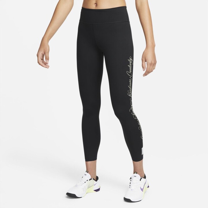 Nike One Luxe Women\'s Mid-Rise 7/8 Leggings - ShopStyle