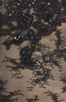 Thumbnail for your product : La Femme Strapless Lace Overlay Column Gown