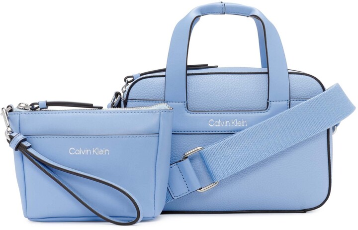 Calvin Klein Blue Leather Handbags | Shop the world's largest 
