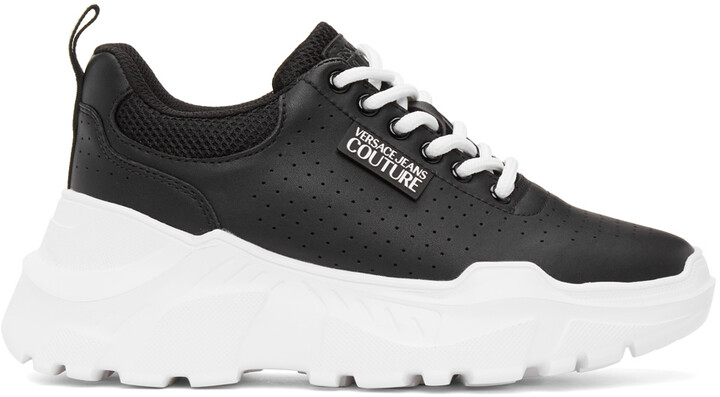 Versace Jeans Couture Black Speed Track Sneakers - ShopStyle