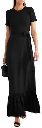 Co Belted Crepe Maxi Dress