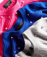 Thumbnail for your product : Charter Club Women's 100% Cashmere Embellished Crewneck Sweater, Created for Macy's