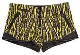 Thumbnail for your product : Barbara Bui Leather-Trimmed Jacquard Shorts w/ Tags