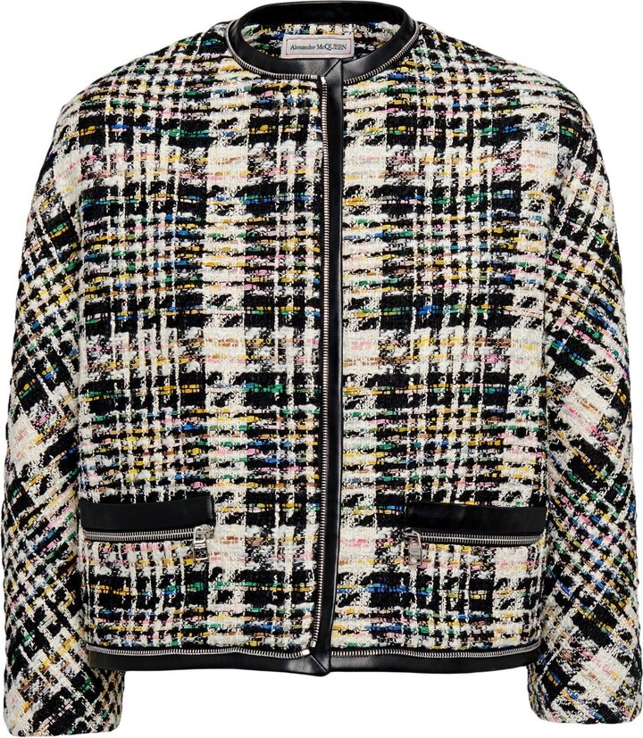 Chanel Multi-coloured Collarless Tweed Jacket - Closet Upgrade