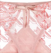 Thumbnail for your product : Fleur Du Mal Houndstooth Embroidered Thong