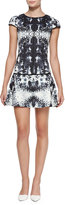 Thumbnail for your product : Yoana Baraschi Printed Short-Sleeve Fit-&-Flare Dress