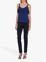 Thumbnail for your product : Gina Bacconi Carmella Frill Neckline Cami Top, Black