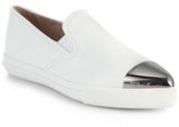 Thumbnail for your product : Miu Miu Leather Cap-Toe Skate Shoes