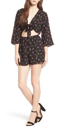 Everly Tie Front Cutout Romper