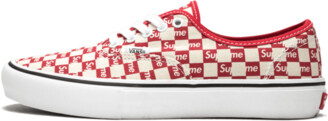 red chequered vans