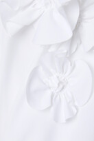 Thumbnail for your product : Jason Wu Jason Wu - Appliquéd Cotton-blend Poplin Mini Dress - White
