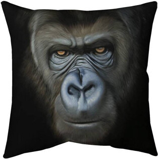 Begin Edition International Inc. Gorilla Face Square Throw Pillow Cover -  ShopStyle