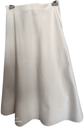Max Mara 's White Cotton Skirt for Women