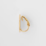 Thumbnail for your product : Burberry Gold-plated Monogram Motif Earrings