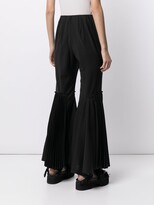Thumbnail for your product : Enfold Pleated-Detail Slip-On Flared Trousers