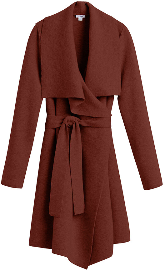 rust color wool coat