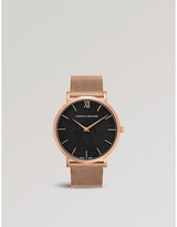 Thumbnail for your product : Larsson & Jennings LGN40-CMRG-CG-Q-M-RGB-O Lugano Sloane 18ct rose-gold plated watch