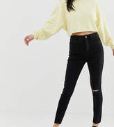 Thumbnail for your product : Bershka super high waist jean in black