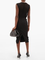 Thumbnail for your product : Rick Owens Soft Pillar Cotton-blend Pencil Skirt - Black