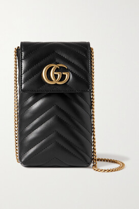 Gucci Gg Marmont Quilted Leather Pouch