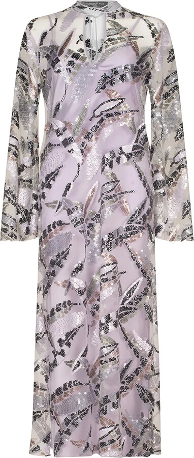 Andria sequin-embellished maxi dress