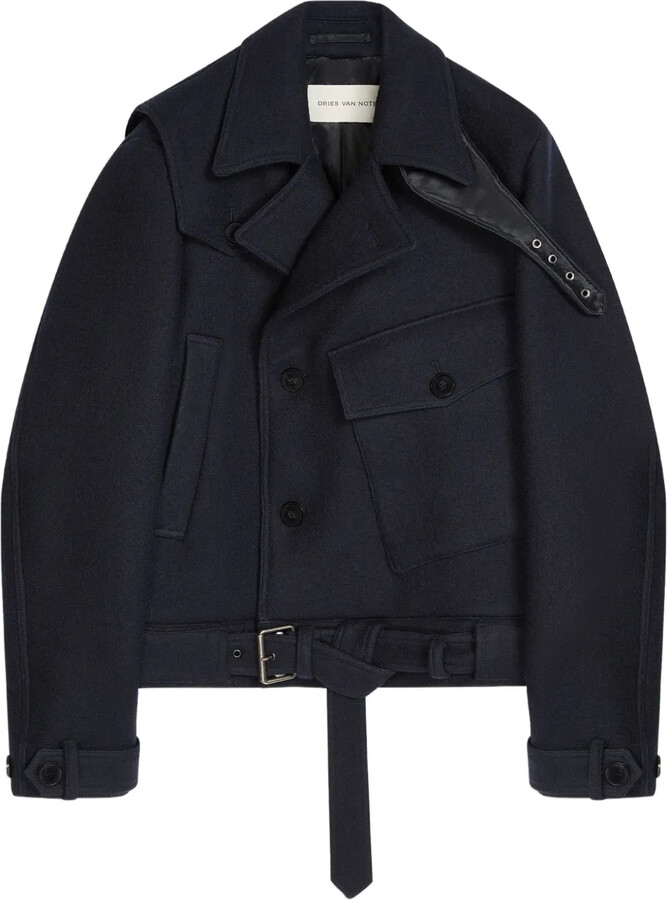 Dries Van Noten Double-Breasted Belted Coat