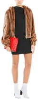 Thumbnail for your product : Helmut Lang Brown Faux Fur Hooded Bomber Jacket