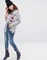 Thumbnail for your product : House of Holland Color Block Shirt With Patches