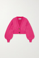 Thumbnail for your product : ATTICO Cropped Mohair-blend Cardigan