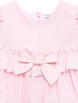 Thumbnail for your product : MonnaLisa Ruffled Embroidered Cotton Dress