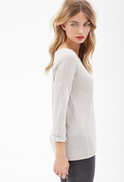 Thumbnail for your product : LOVE21 LOVE 21 Slub Knit Dolman Shirt