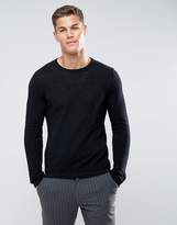 Thumbnail for your product : Celio Sweater With Raw Neck In Black