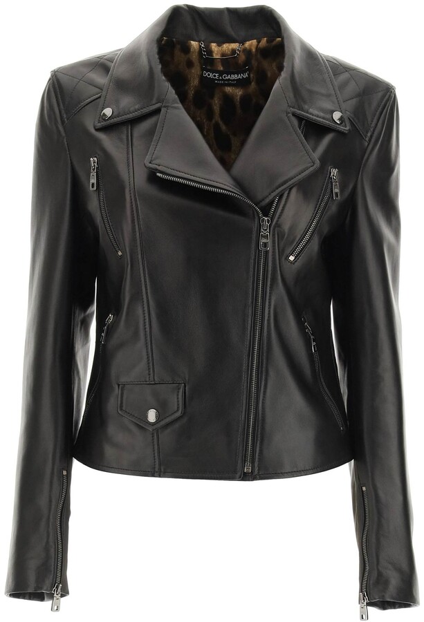 black blazer with leopard print lining