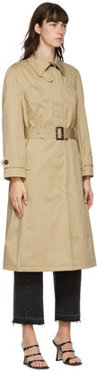 pushBUTTON Beige Bustier Trench Coat