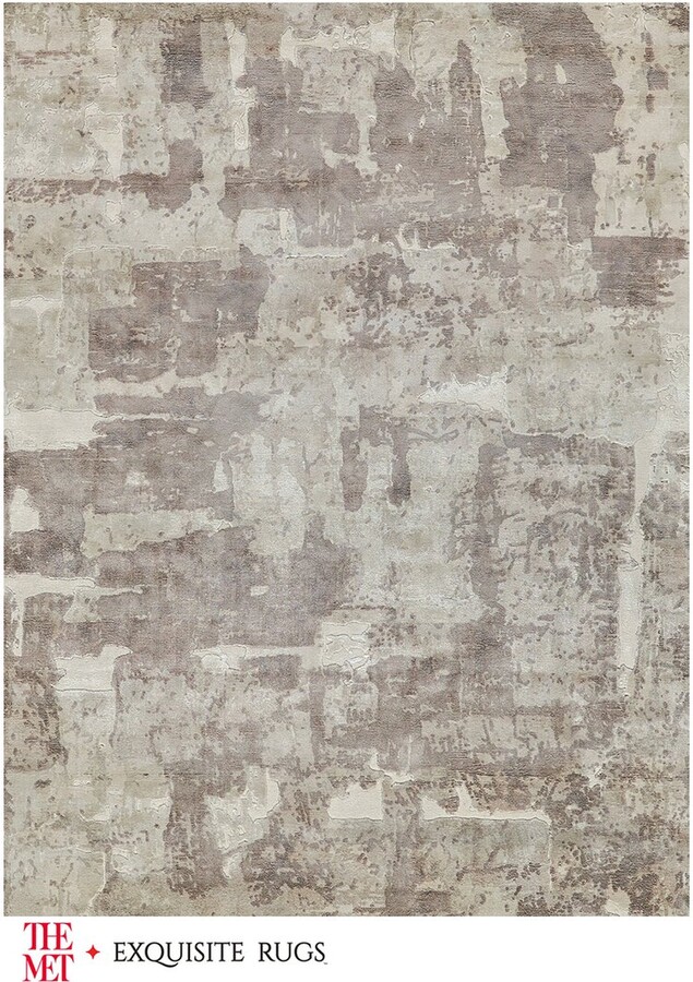 Exquisite Rugs Papyrus Beige Wool/Bamboo Silk Handloomed Area Rug
