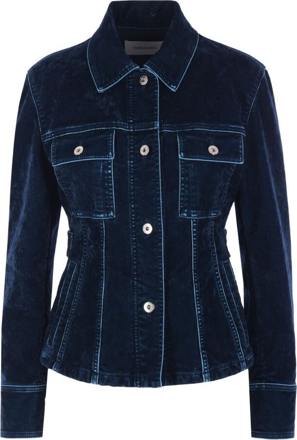 Ferragamo Long-Sleeved Button-Up Jacket